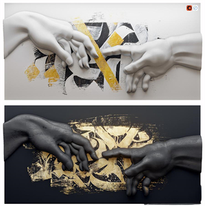 Creation of Adam by Michelangelo 2